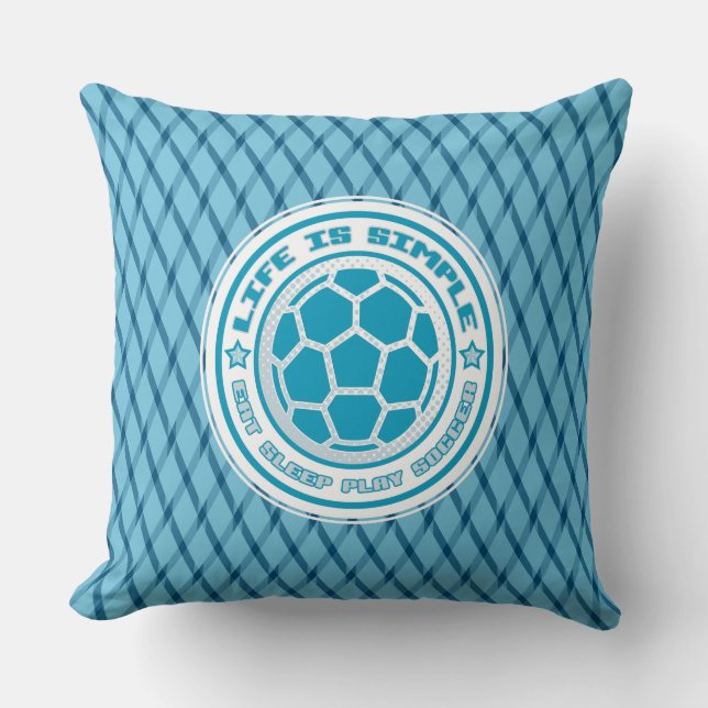Eat, Slaap, Play Soccer Sierkussen (Voorkant)