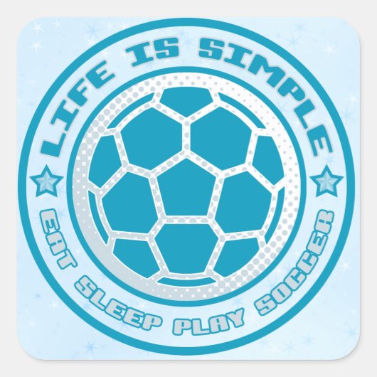 Eat, Slaap, Play Soccer Stickers (Voorkant)