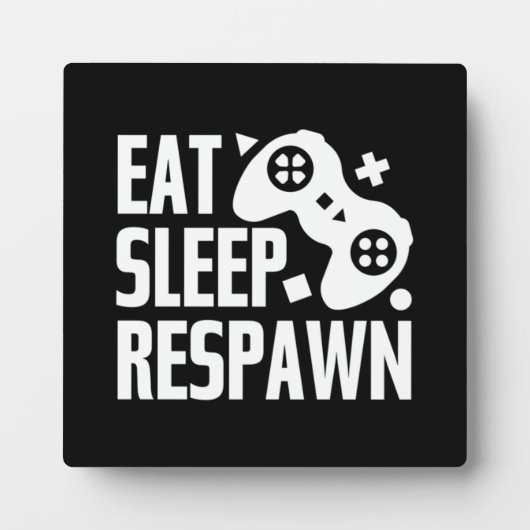 Eat, Slaap, Respawn - Grappig videospel, games Fotoplaat (Voorkant)