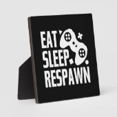 Eat, Slaap, Respawn - Grappig videospel, games Fotoplaat (Voorkant)