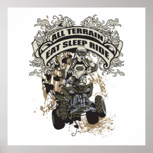 Eat, Slaap, Ride All Terrain Poster