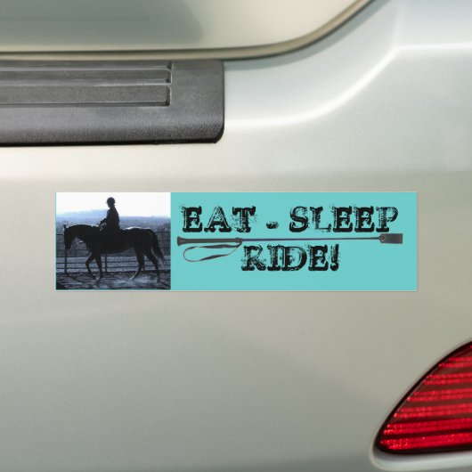 EAT - SLAAP - RIDE! BUMPERSTICKER (Op auto)