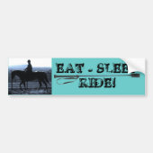 EAT - SLAAP - RIDE! BUMPERSTICKER (Voorkant)