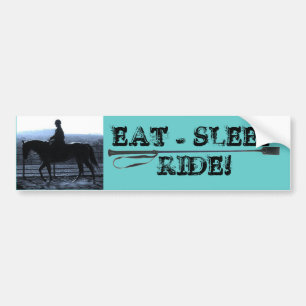 EAT - SLAAP - RIDE! BUMPERSTICKER