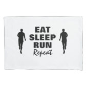 Eat slaap run repeat grappig kussen hoesje for run kussensloop (Voorkant)