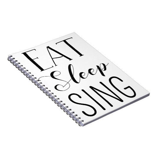 Eat, Slaap, Sing-notebook Notitieboek (Rechterzijde)