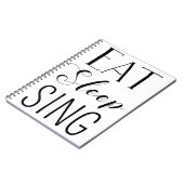 Eat, Slaap, Sing-notebook Notitieboek (Linkerzijde)