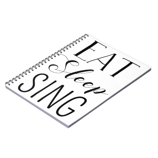 Eat, Slaap, Sing-notebook Notitieboek (Linkerzijde)