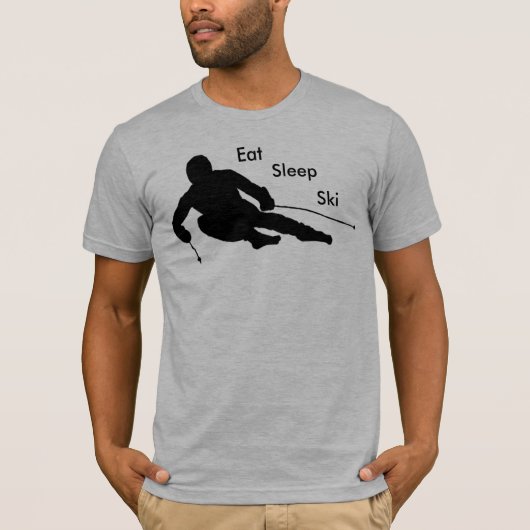 Eat, Slaap, Ski T-shirt (Voorkant)