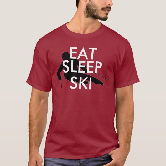 Eat, Slaap, Ski T-shirt (Voorkant)