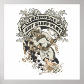 Eat, Slaap, Speel Lacrosse Poster (Voorkant)