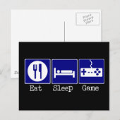Eat, Slaap, Spel Briefkaart (Voorkant / Achterkant)
