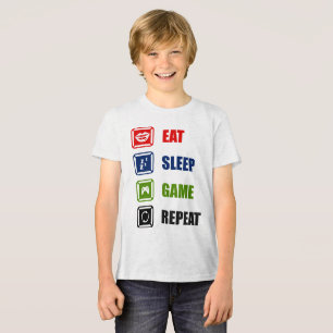 Eat, slaap, spel, herhalen Tri-Blend shirt
