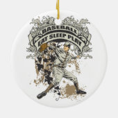 Eat, Slaap, Spel honkbal Keramisch Ornament (Achterkant)