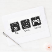 Eat, Slaap, Spel Rechthoekige Sticker (Envelop)