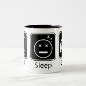 Eat, Slaap, Spel Tweekleurige Koffiemok (Center)