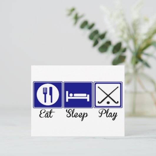 Eat, Slaap, Spel - Veldsleutel Briefkaart (Staand voorkant)