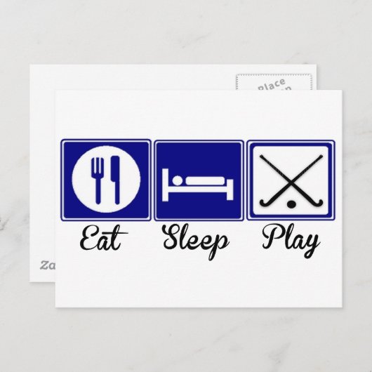 Eat, Slaap, Spel - Veldsleutel Briefkaart (Voorkant / Achterkant)