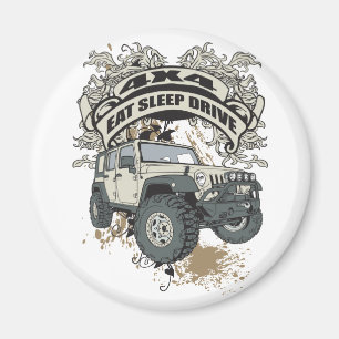 Eat, Slaap, Station 4x4 Magneet