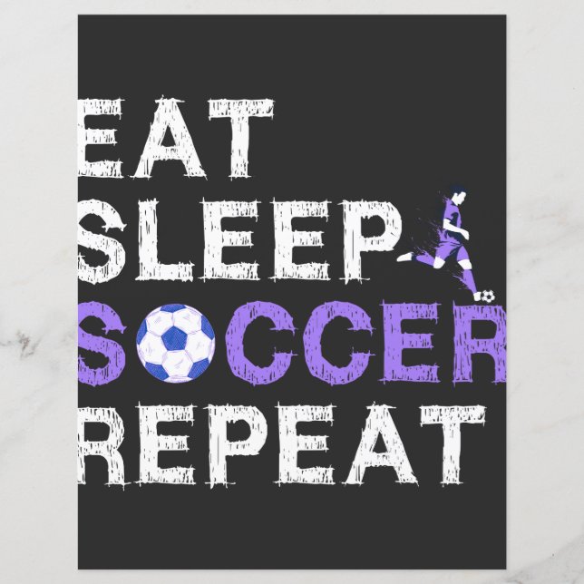 Eat + Slaap + voetbal + Herhalen (Voorkant)
