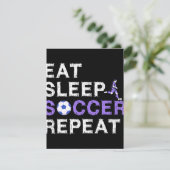 Eat + Slaap + voetbal + Herhalen Save The Date (Staand voorkant)