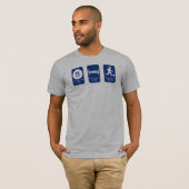 Eat, Slaap, Voetbal T-shirt (Voorkant volledig)