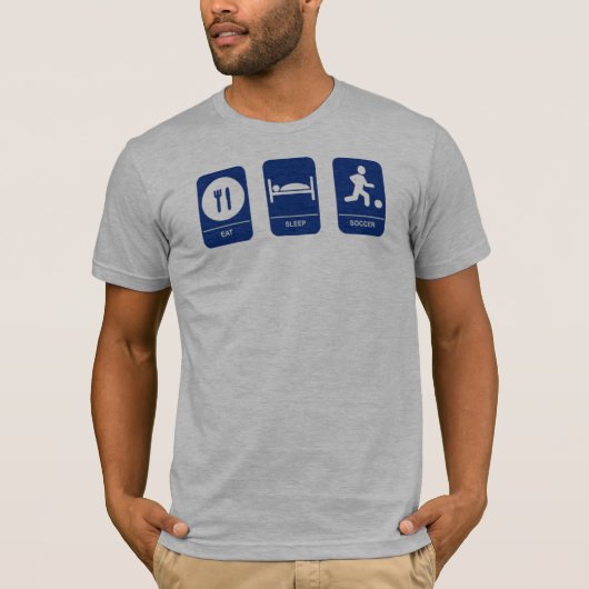 Eat, Slaap, Voetbal T-shirt (Voorkant)
