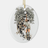 Eat, Slaap, Volleybal spelen Keramisch Ornament (Rechts)