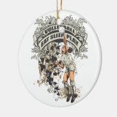 Eat, Slaap, Volleybal spelen Keramisch Ornament (Links)