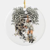 Eat, Slaap, Volleybal spelen Keramisch Ornament (Achterkant)