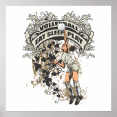 Eat, Slaap, Volleybal spelen Poster (Voorkant)