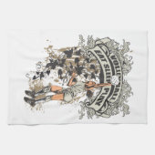 Eat, Slaap, Volleybal spelen Theedoek (Horizontaal)