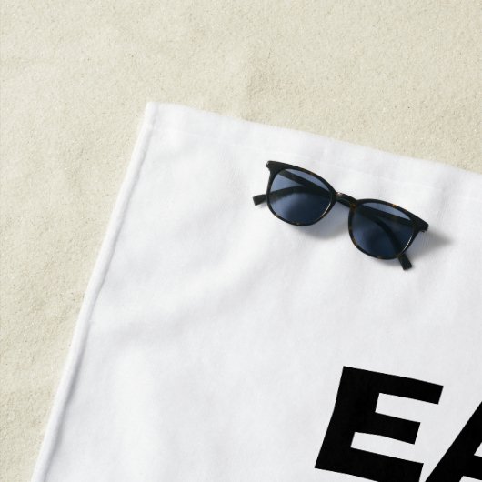 Eat slaap zwemmen herhaalt grappige bril strandhan strandlaken (In situ)