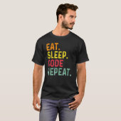 Eat Slaapcode Herhaal Programmering Codering 2 T-shirt (Voorkant volledig)
