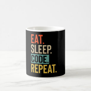 Eat Slaapcode Herhaling  kleuren Koffiemok