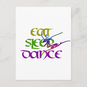 EAT SLAAPDANCE BRIEFKAART