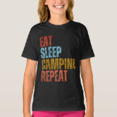EAT SLAAPKAMPING HERHAAL T-Shirt (Voorkant)