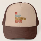EAT SLAAPMATHEMATICA HERHALEN TRUCKER PET (Voorkant)