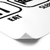 EAT, SLAAPSTAND, WISKUNDE POSTER (Hoek)