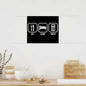 EAT, SLAAPSTAND, WISKUNDE POSTER (Keuken)