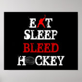 EAT/SLAP/BLEED/HOCKEY POSTER (Voorkant)