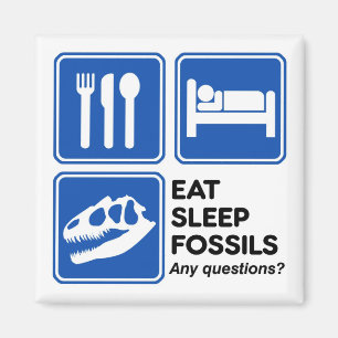 EAT, SLAP, FOSSIELEN MAGNEET