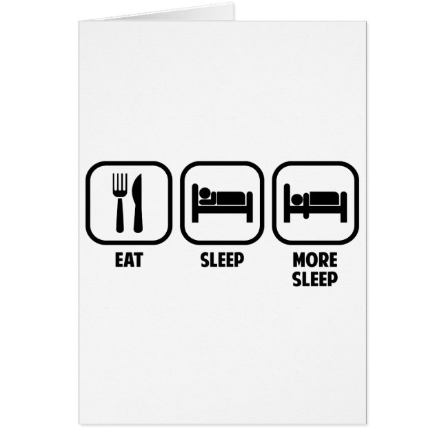 EAT, SLAP, MEER SLAAPSTAND (Voorkant)