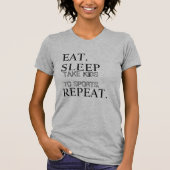 EAT, SLAP, NEEM KIND AAN SPORTEN, HERHAAL T-SHIRT (Voorkant)