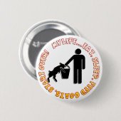 EAT, SLAP, VOEDERGOATS, BEGIN OVER - MIJN LEVEN RONDE BUTTON 5,7 CM (Voorkant /achterkant)