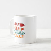 Eat, Sleep, Accountant, Repeat Koffiemok (Voorkant links)