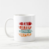 Eat, Sleep, Accountant, Repeat Koffiemok (Links)