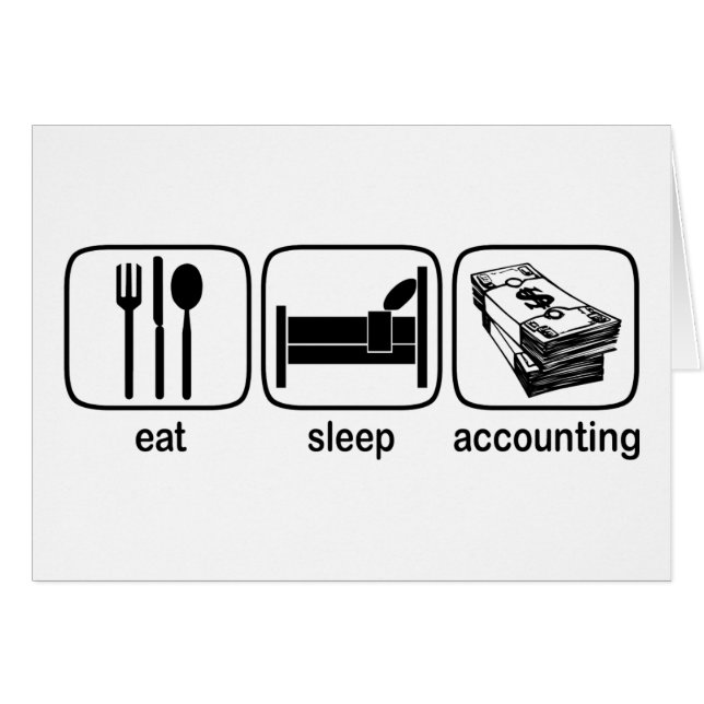 Eat Sleep Accounting (Voorkant Horizontaal)