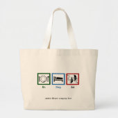Eat Sleep Act Funny Actor Grote Tote Bag (Voorkant)