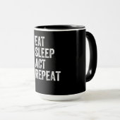 Eat Sleep Act Herhalen - Acterende T-Actoren Mok (Voorkant rechts)
